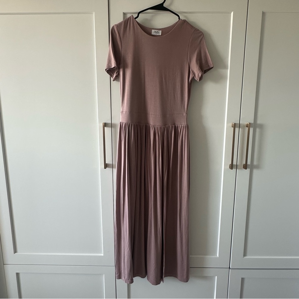 Privileged Dusty Rose Midi Dress